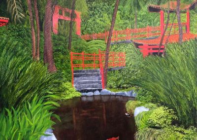 Japanese water gardens Madira by Derek Honour
