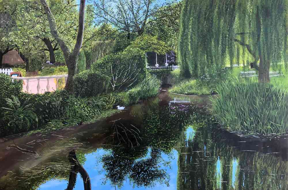 Old Mill Gardens Hampshire by Derek Honour