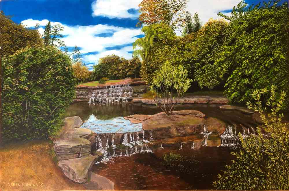 Reflected Waterfalls by Derek Honour