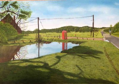 The Red Phone Box New Forest by Derek Honour