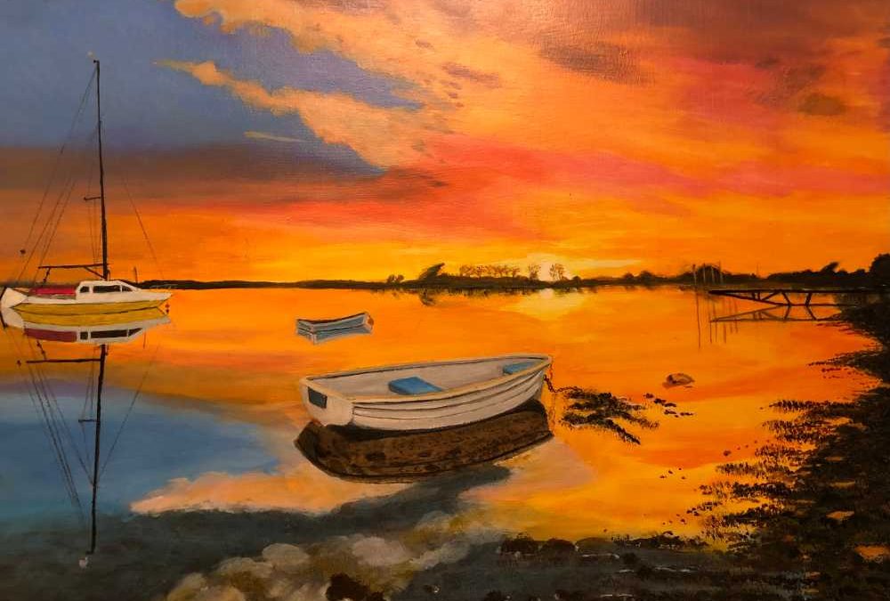 Sunset at Stanpit Marshes Dorset