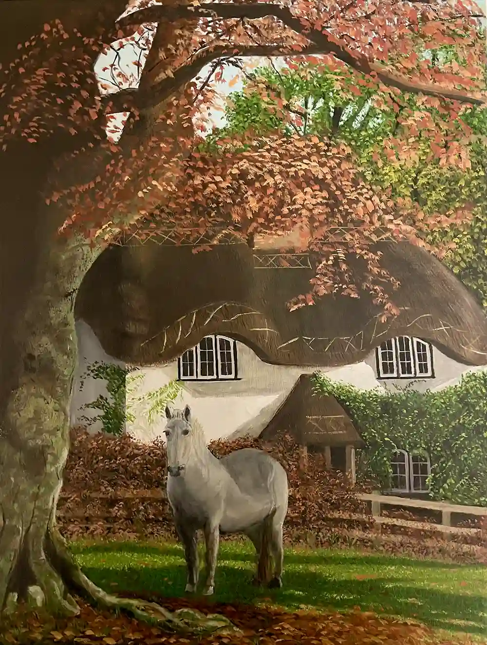 Autumn arrives late in the New Forest